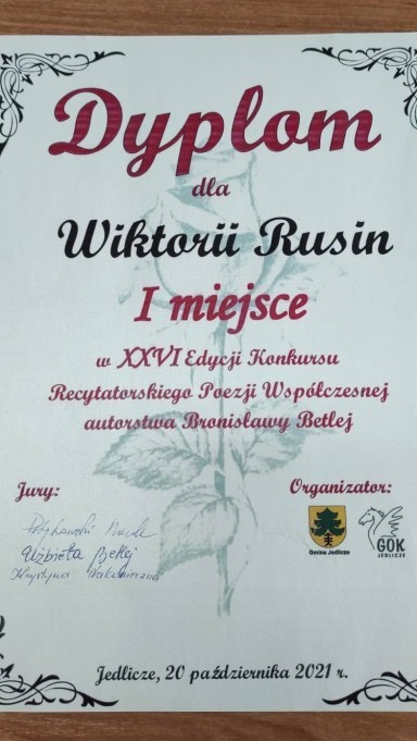 Uczniowie II LO zwycięzcami XXVI Konkursu Recytatorskiego Poezji Współczesnej autorstwa Bronisławy Betlej.