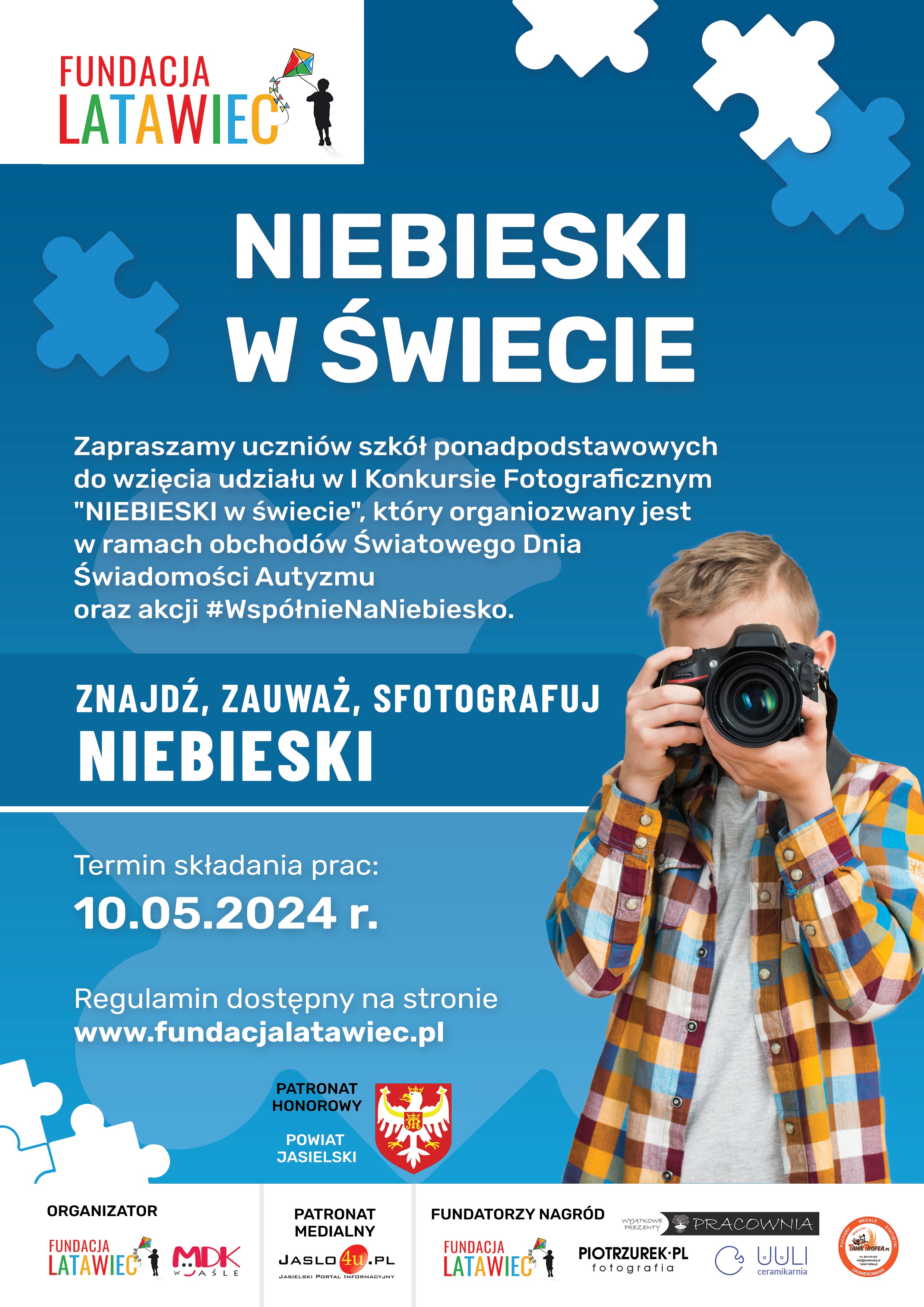 KONKURS FOTOGRAFICZNY „NIEBIESKI w świecie”